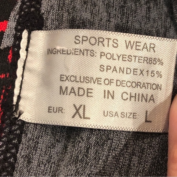 Neleus Pro Gray Compression Pants Shorts Athletic Sports Running Size L - Picture 4 of 6